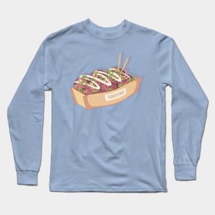 The delecious Japanese takoyaki food Long Sleeve T-Shirt